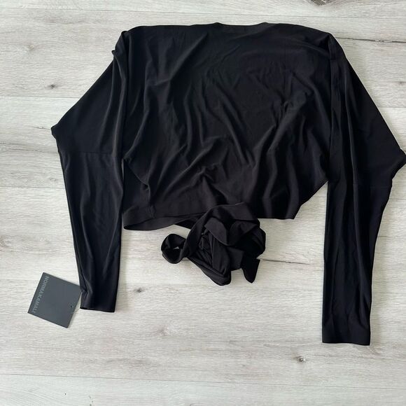 Norma Kamala‎ Dolman Wrap Top Black M NWT - Picture 9 of 9